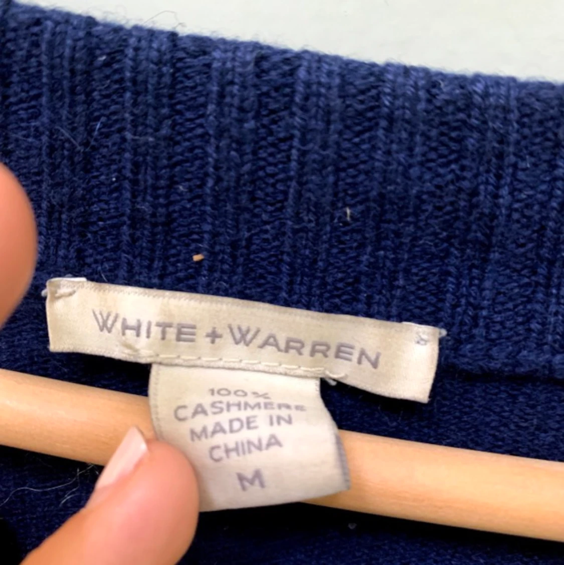 Kashmirkofta i mörkblått - 90