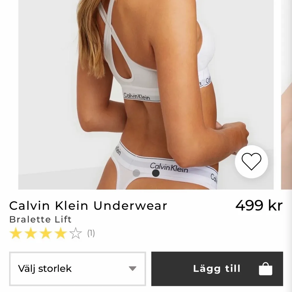 Calvin Klein bh i storlek xs (brallete lift) Helt ny. Ny pris 499. Övrigt.
