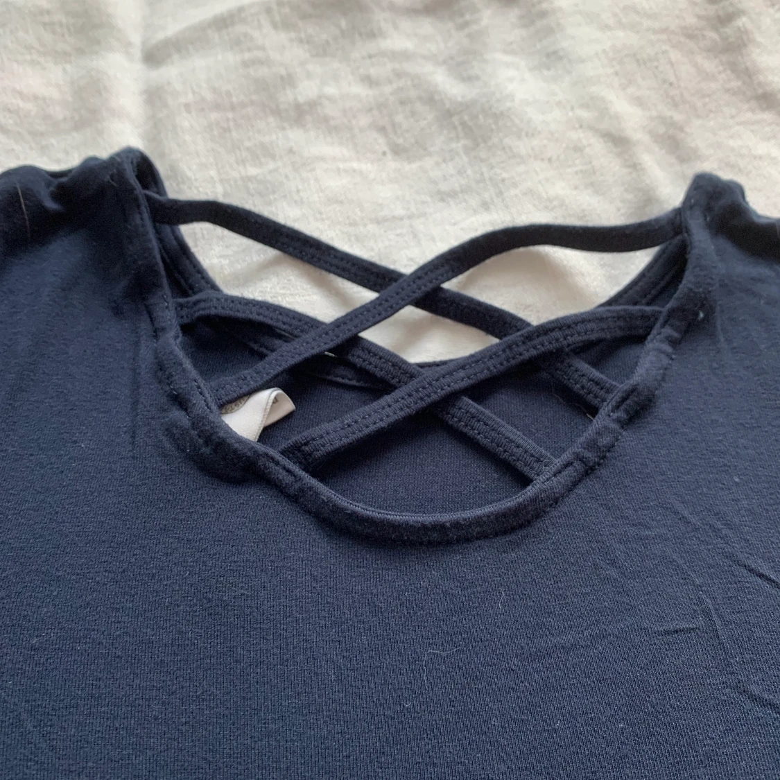 Mörkblå långärmad tröja - 91