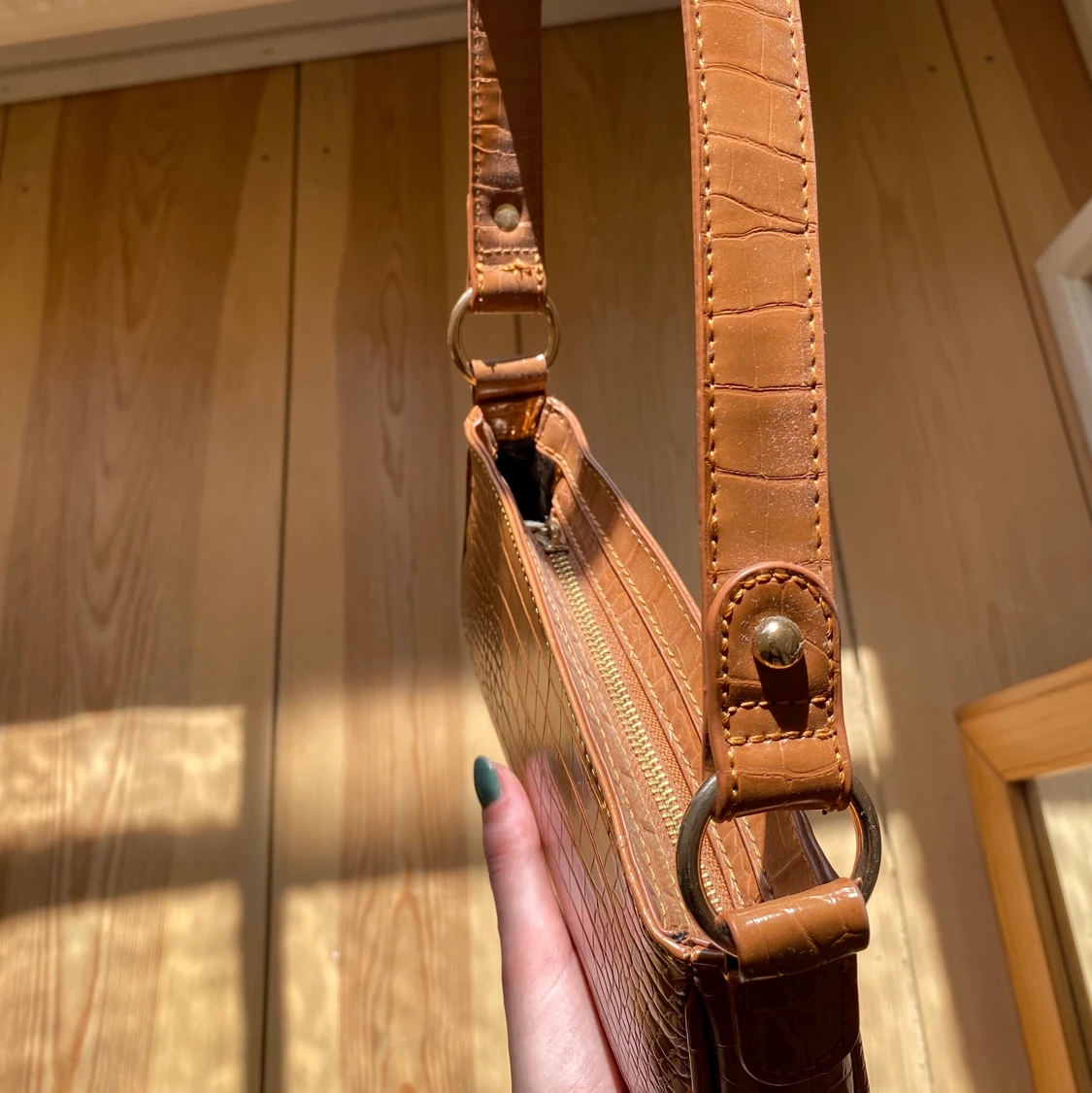 brun baguetteväska - 91