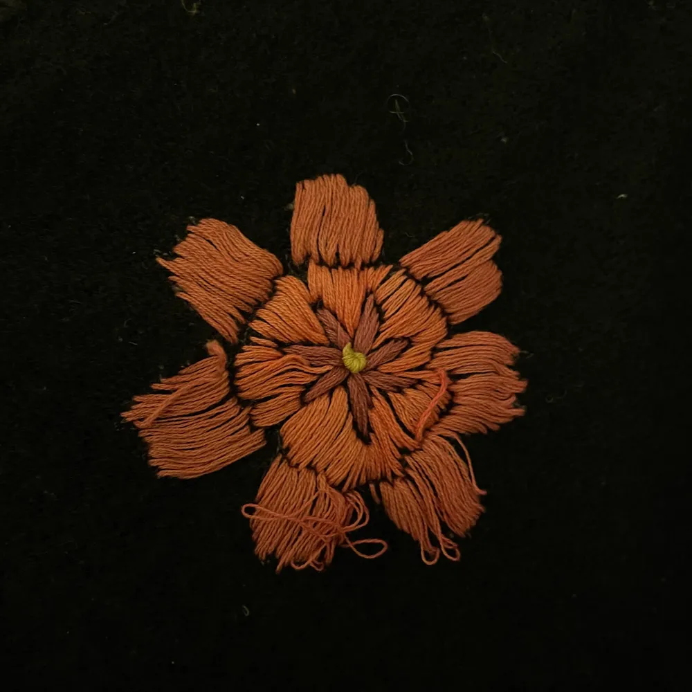 Superfin kofta med endast en liten defekt på en av de broderade blommorna!. Tröjor & Koftor.