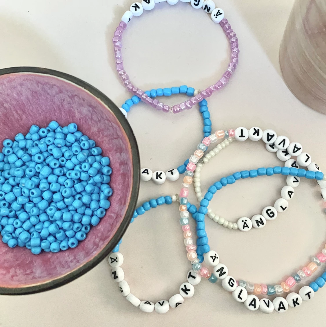 Pärlarmband Änglavakt 