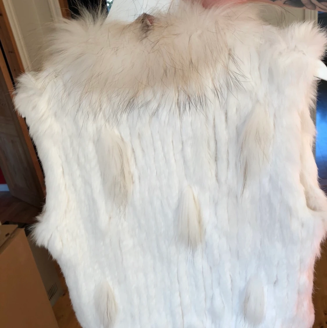 Äkta päls väst  - 90