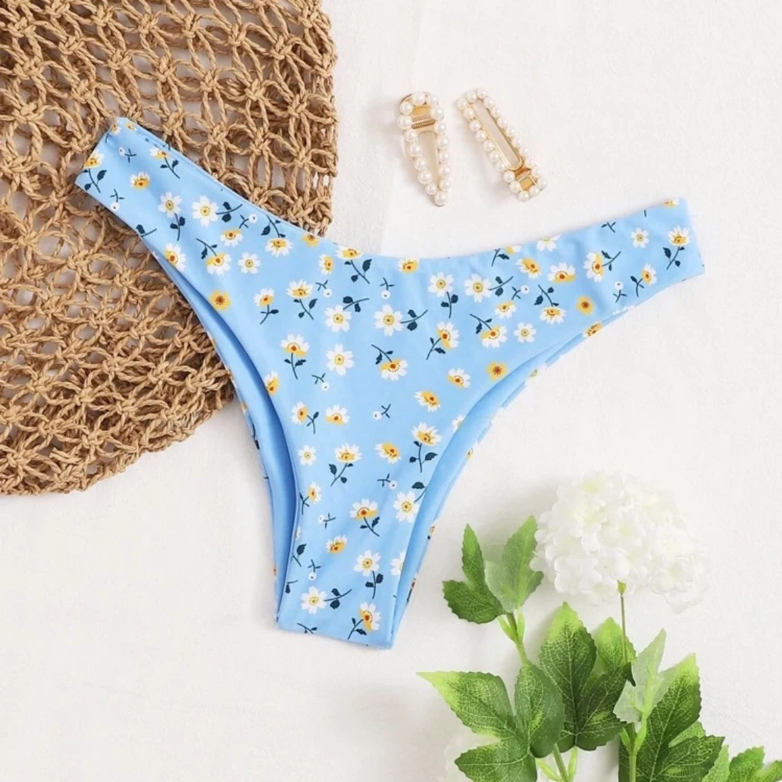 🦋Ljusblå blommig bikini från shein🦋 - 91