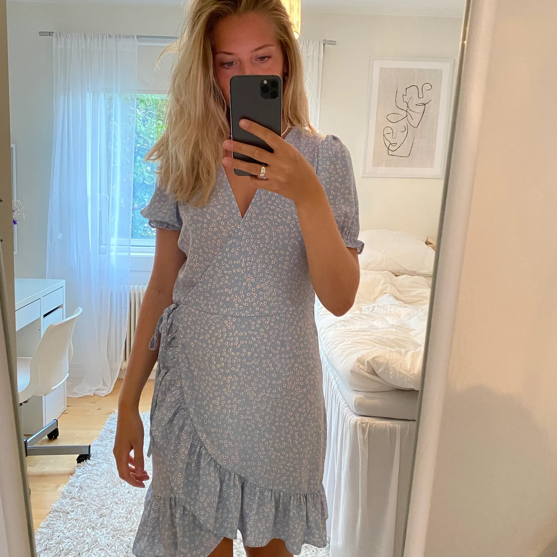 Blå söt Klänning från Nelly  - 91