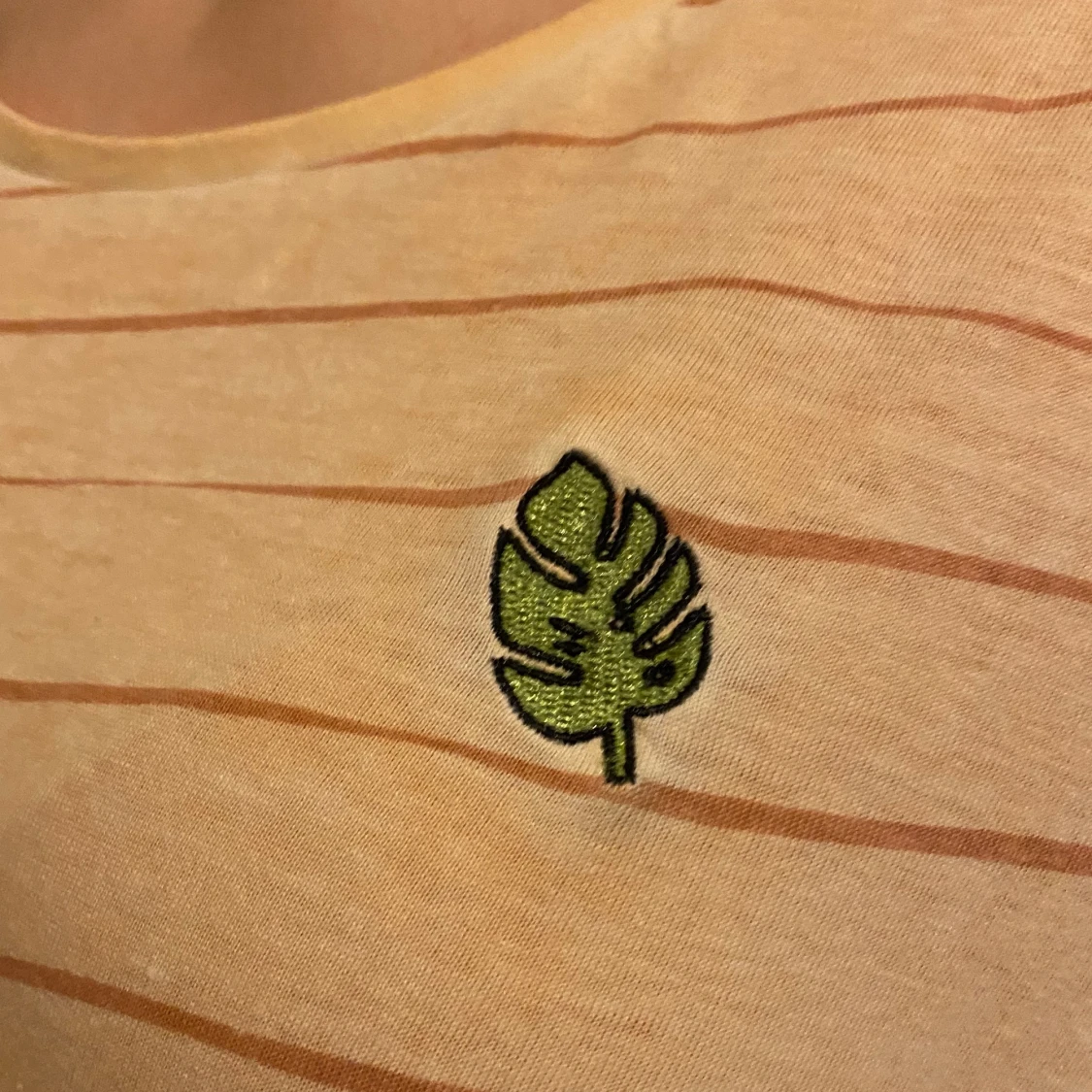 Randig orange T-shirt - 90