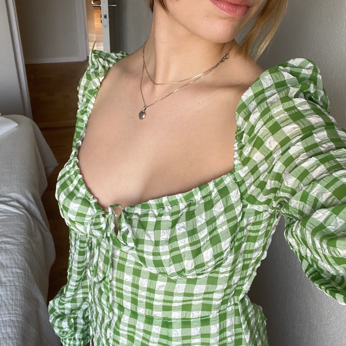 Rutig sommarklänning  - 91