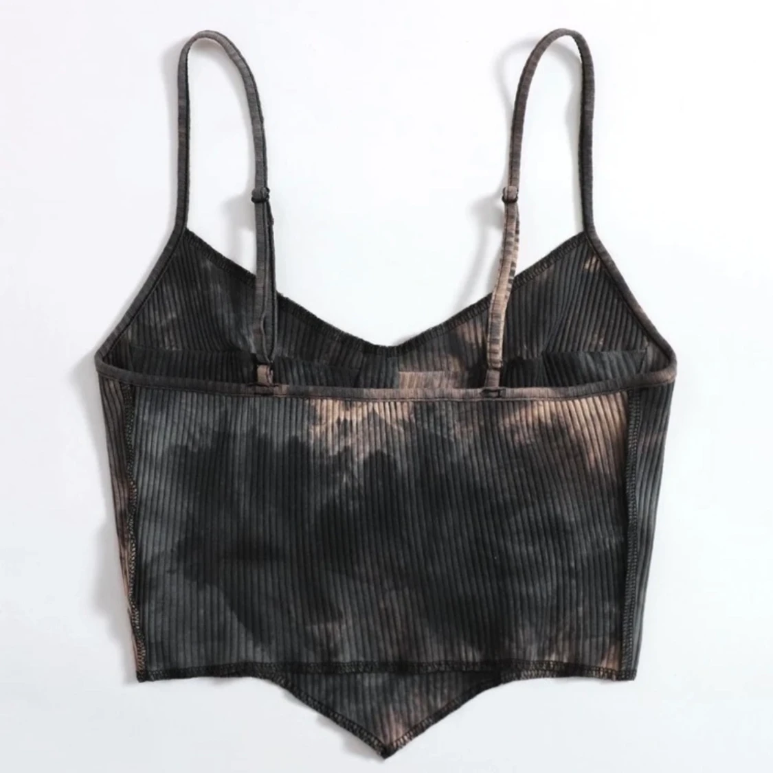 Tie-dye magtröja med neutrala färger - 90