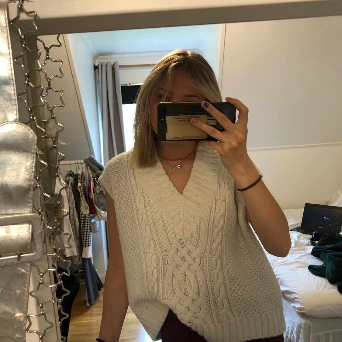 Ribbstickad väst - 91