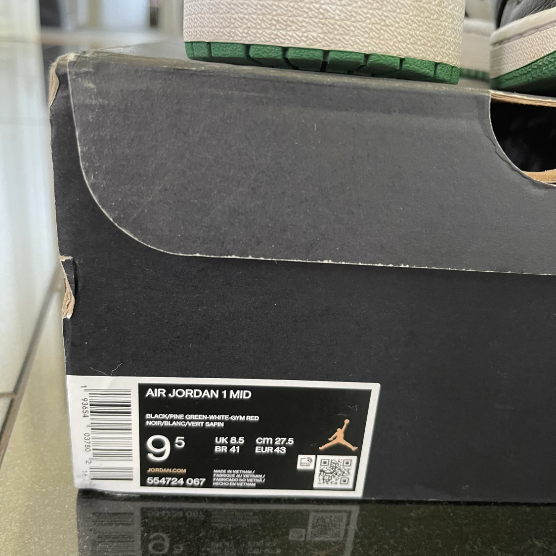 Jordan 1 mid pine green 💚 - 91