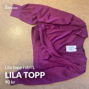Lila topp - Lila topp i storlek L, oanvänd.