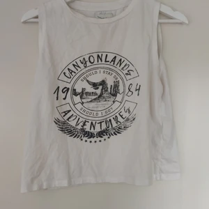 Vitt linne med svarta detaljer  - Vitt linne köpt på zalando, fint skick, knappt andvänd :) 