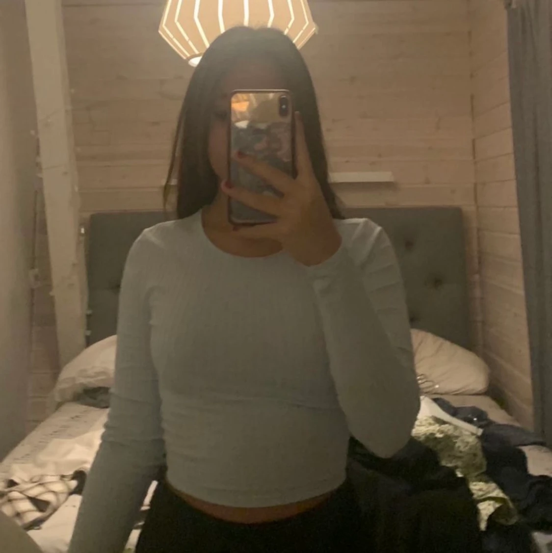 Tröja med knytning där bak blå!🕺❤️‍🔥 - 90