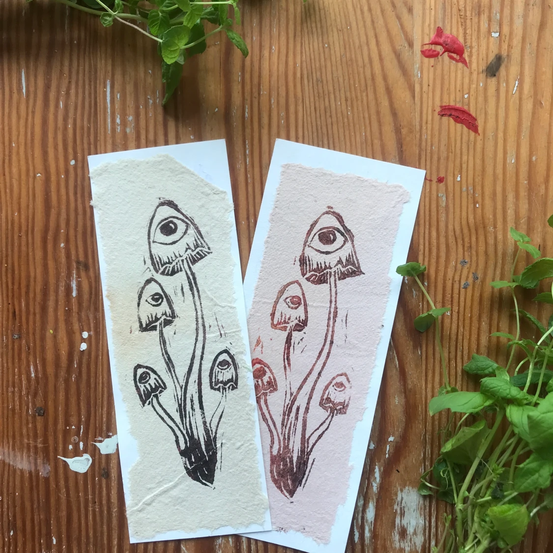 Handgjorda bokmärken 