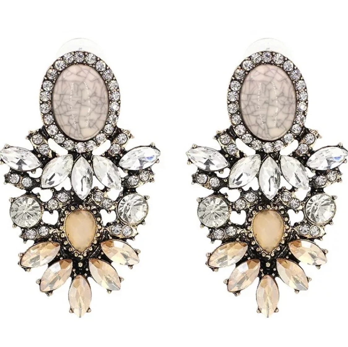 Nya strass örhängen fest bröllop vintage