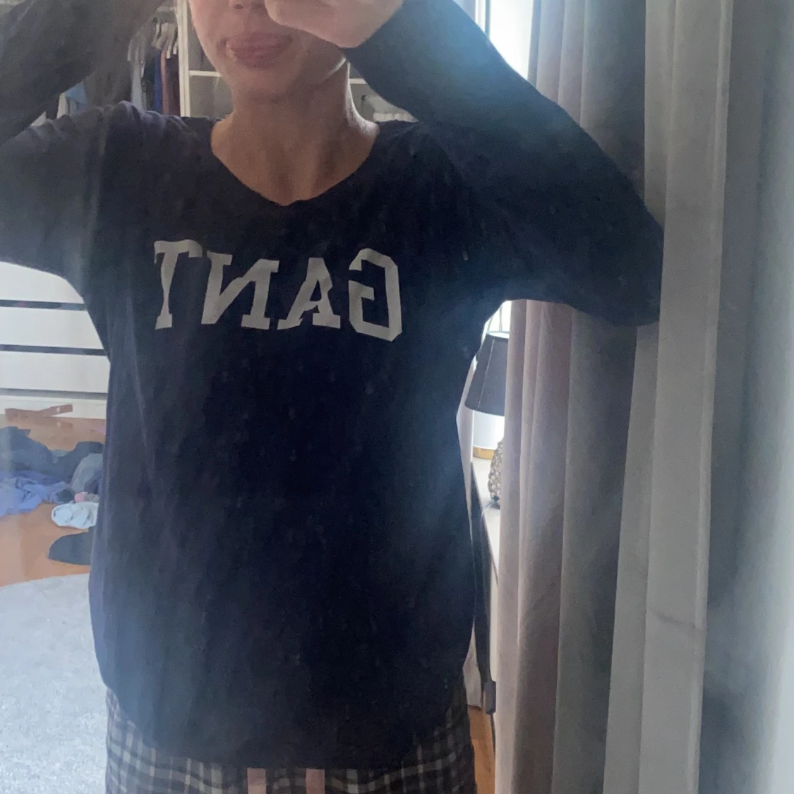 Långärmad gant tröja