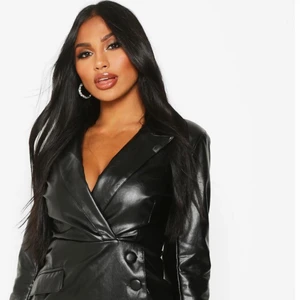 Blazer dress  - Pu button pocket 