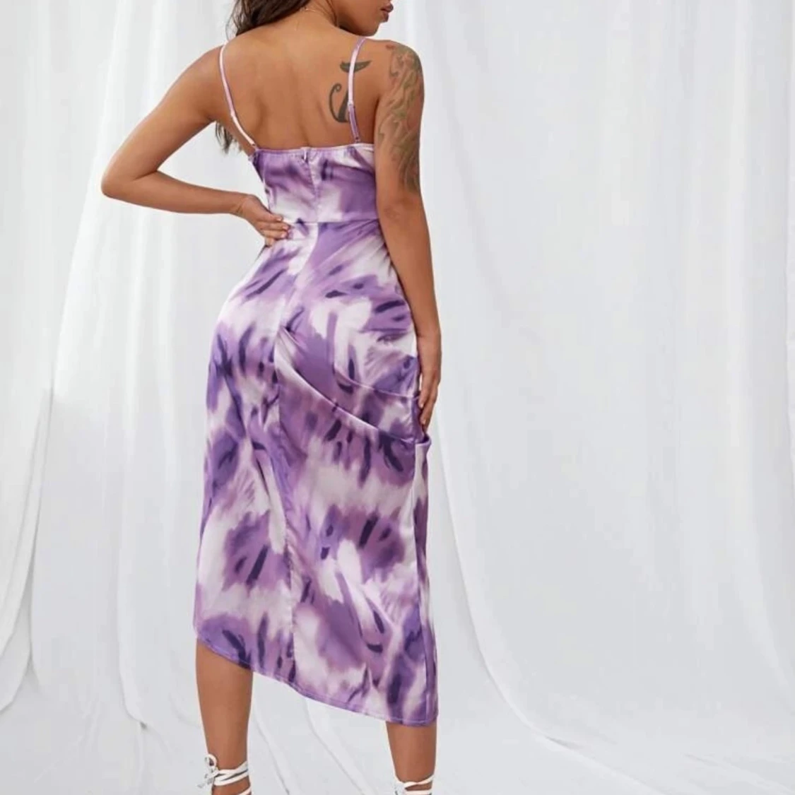 Binda färgämnen Boho klänning  - 90