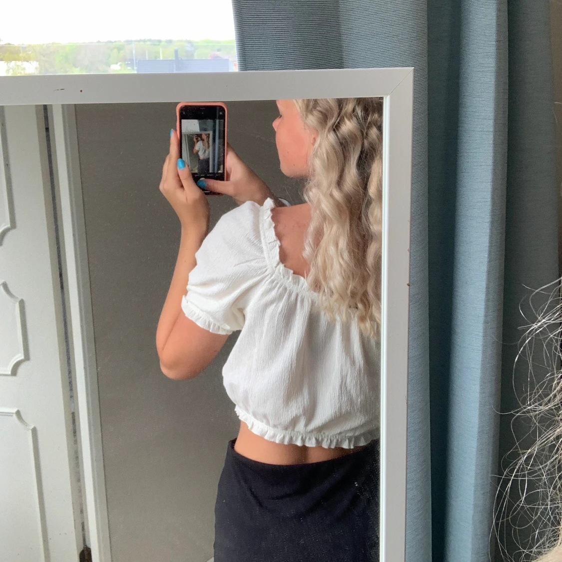 Vit somrig topp - 90