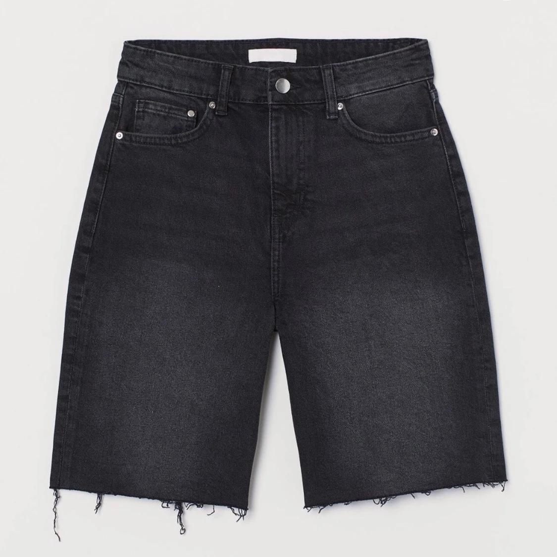 Svart/gråa jeansshorts