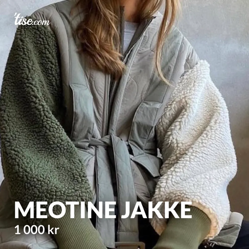 Sælger denne flotte jakke fra Meotine. Jeg har brugt jakken få gange. Ny pris 1800kr . Jackor.
