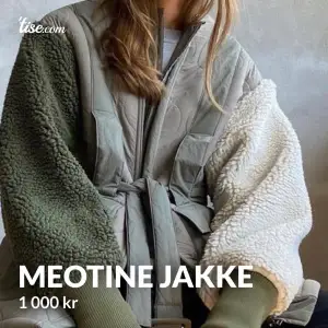 Sælger denne flotte jakke fra Meotine. Jeg har brugt jakken få gange. Ny pris 1800kr 
