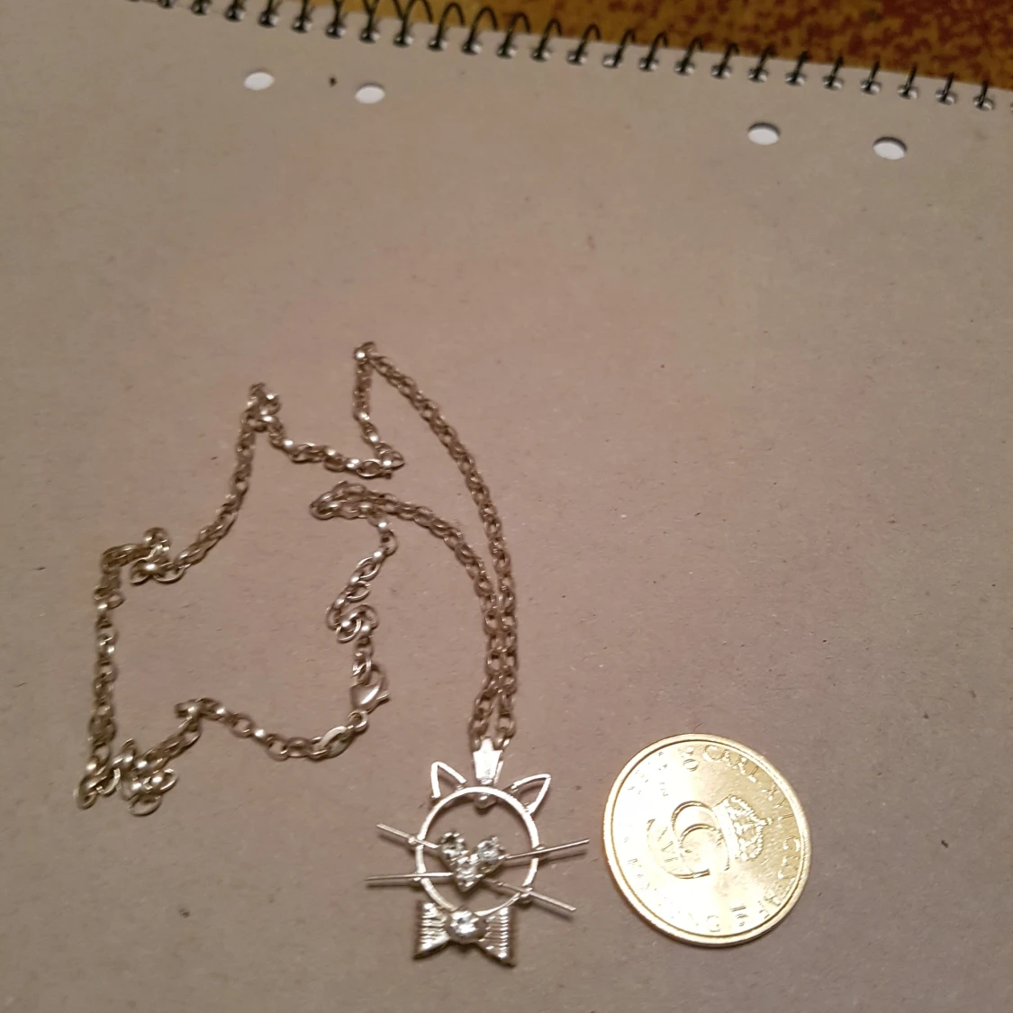 Äkta silver halsband  - 90