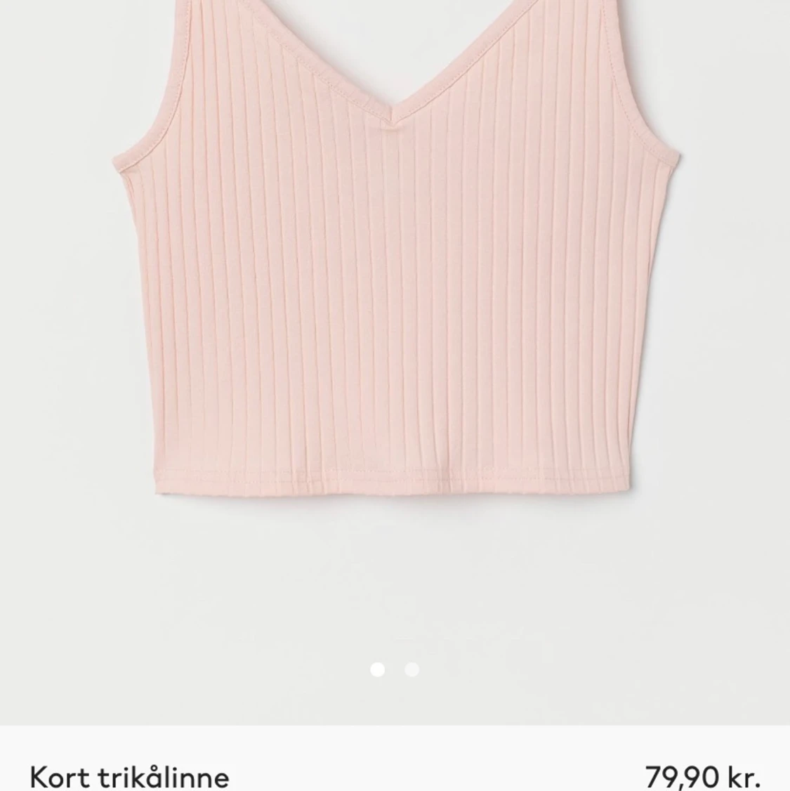 Ljus rosa topp från H&M i strl 34 - 90