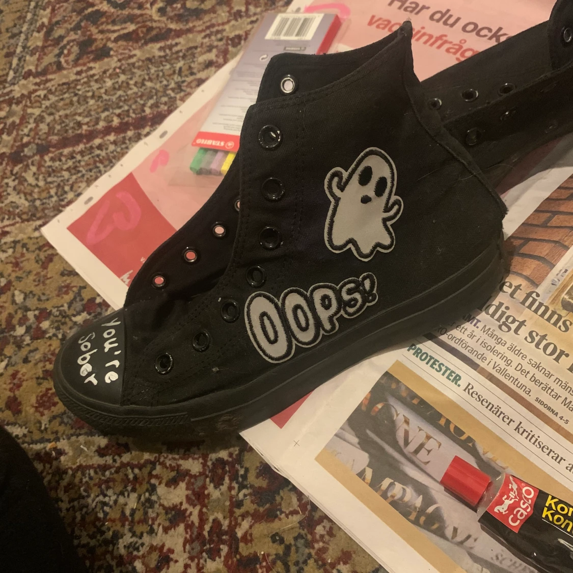Converse custom lil peep skor. 38.  - 91