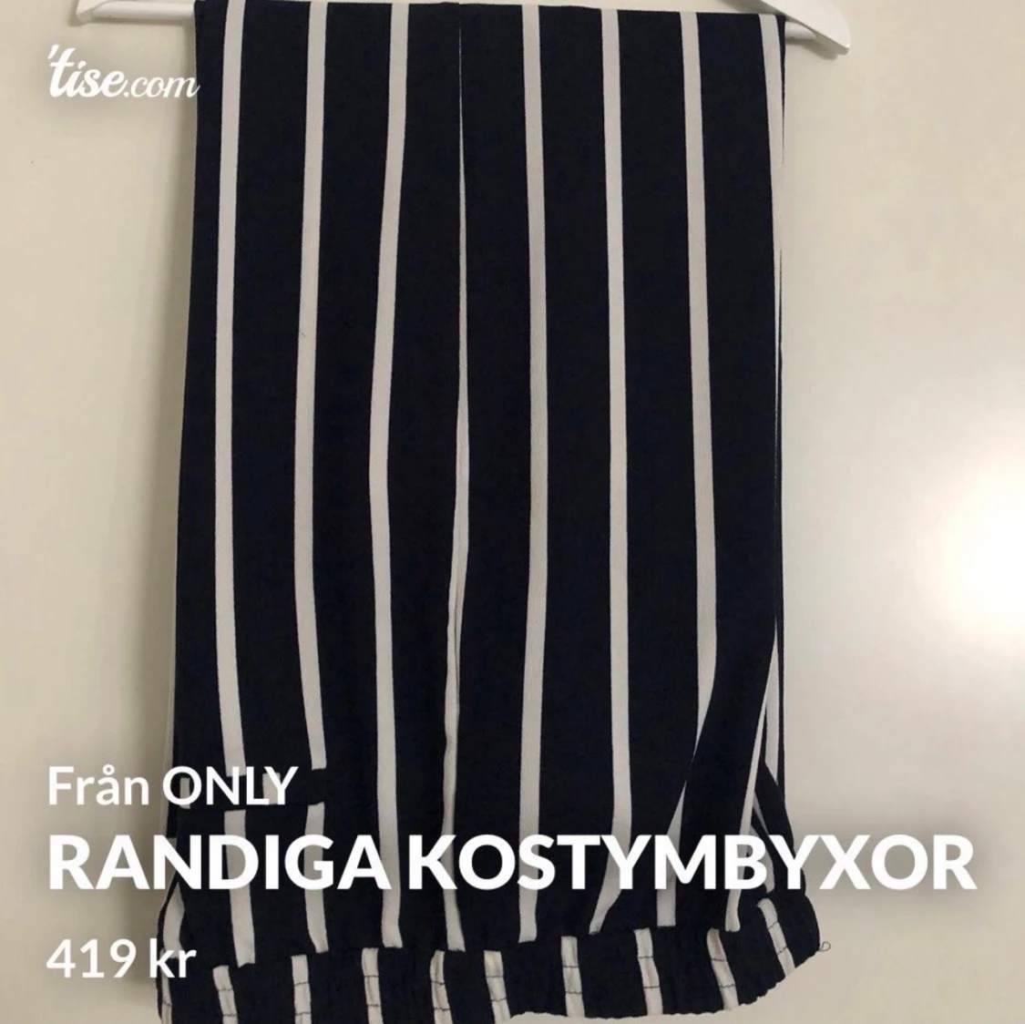 Randiga kostymbyxor - 90