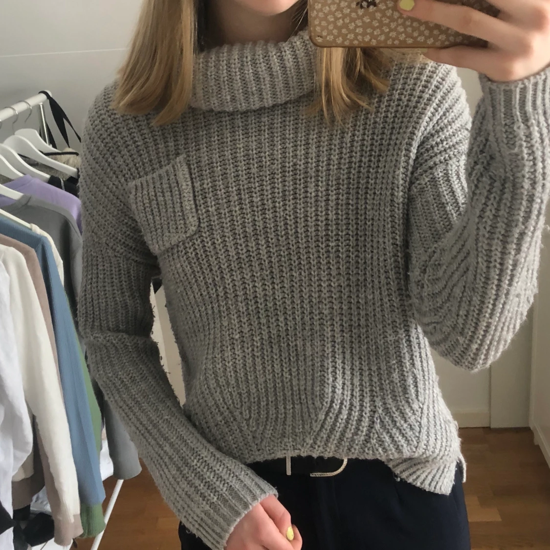 Mysig stickad tröja - 90