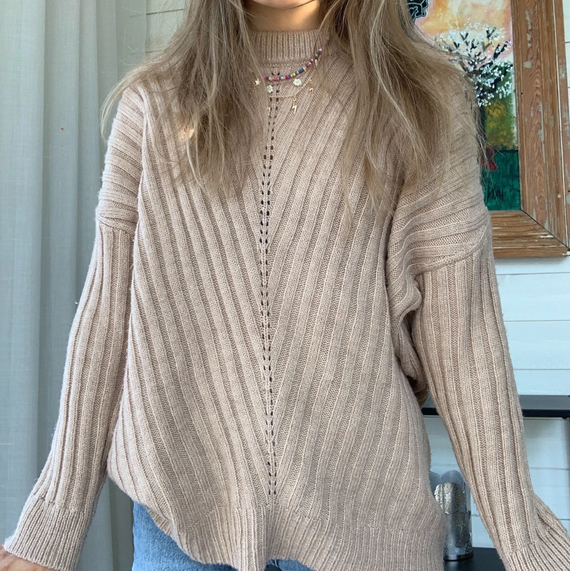 SÅÅ FIN STICKAD FRÅN MANGO🥭💗🐠🌸💚 - 90