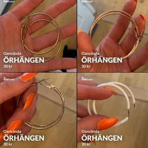 Örhängen  - Olika örhängen 
