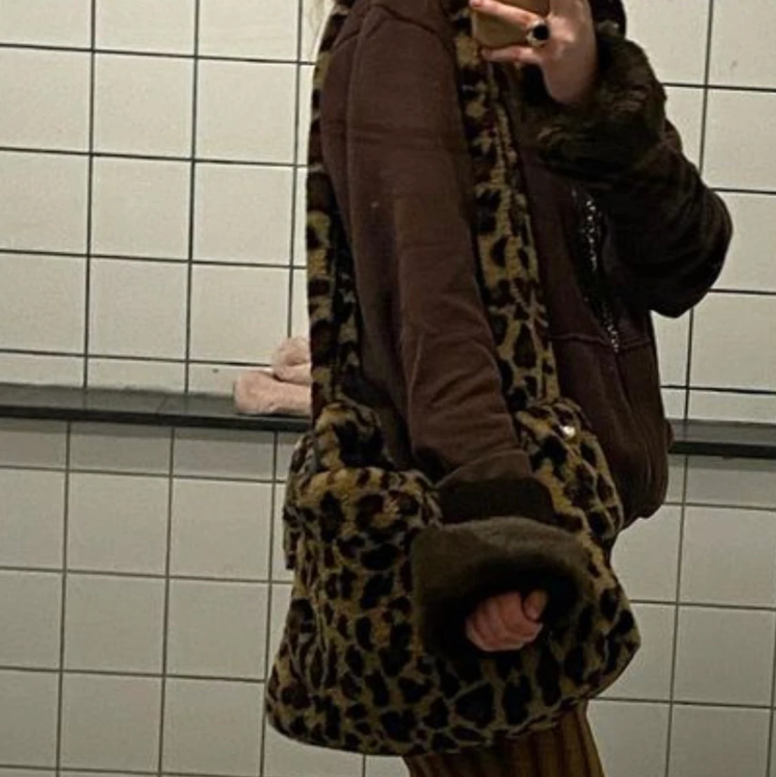 Leopard väska
