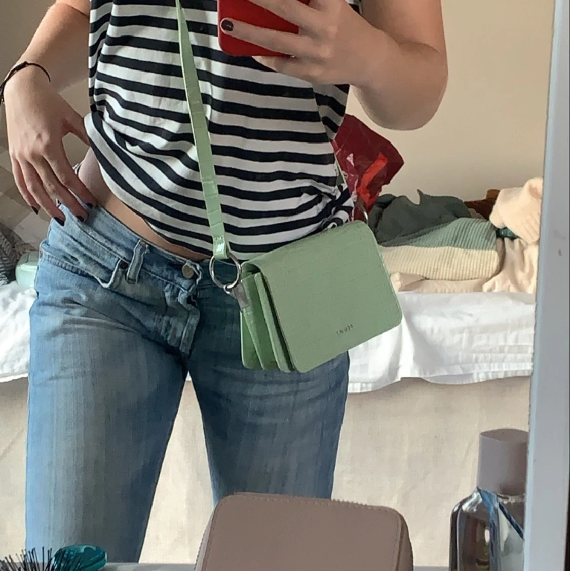 Ljud grön väska  - 90