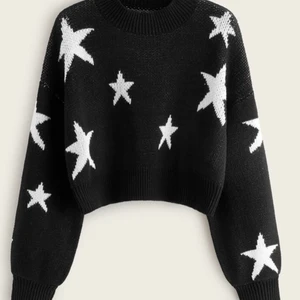 Stickad tröja - Jätte söt stickad tröja med stjärnor, nytt skick