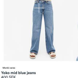 Fina och trendiga vida jeans från monki i storlek 28💗 frakt tillkommer 