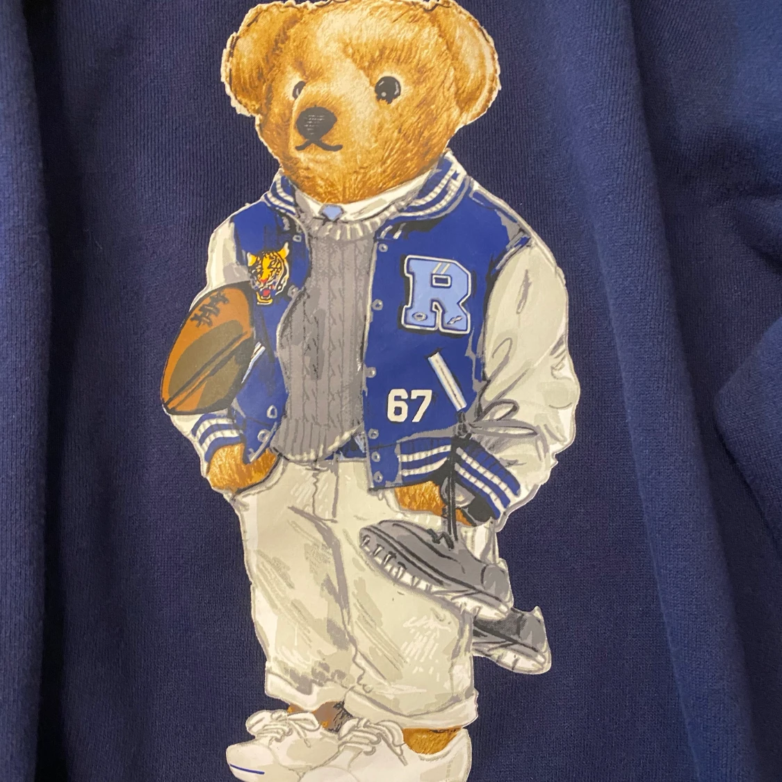 Blå Teddy Polo ralph lauren hoodie XS - 91