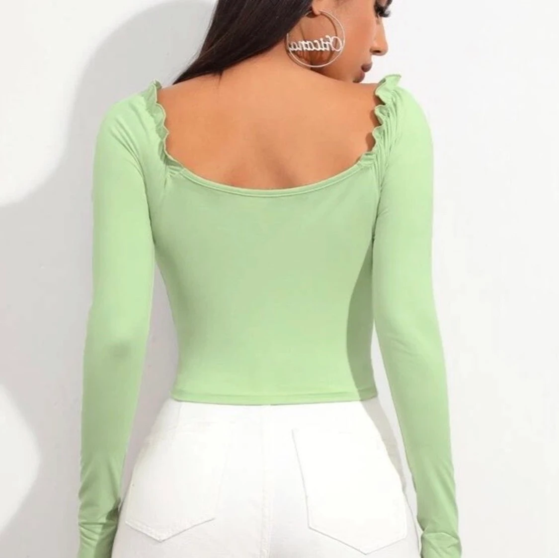 Grön långärmad topp 💚 - 91