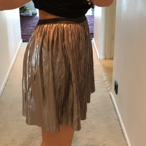 Silver kjol - En kort silver kjol från zara. Den går även att ha den ut och in så den blir svart :). Super fin. 