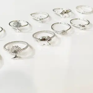 Handgjorda silver 925 rings, nice design olika storlek 