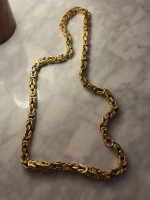 Kejsarlänk halsband - Kejsarlänk i guldplätering helt nytt. 65cm 8mm. 