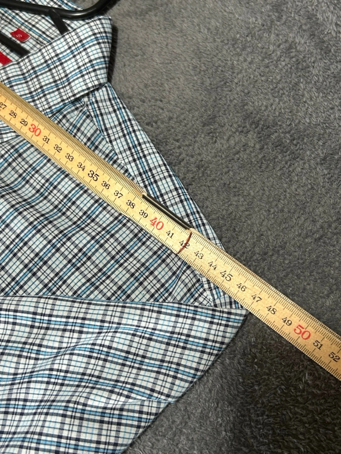 Merc London Shirt – Blue Check – Short Sleeve – Size S - 2