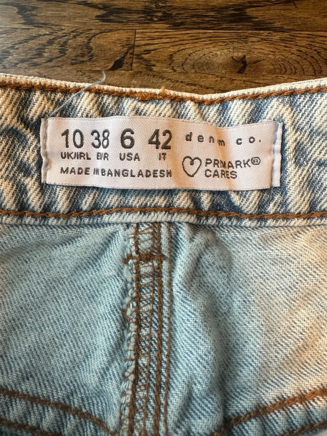 Ljusblå jeanskjol i denim - 2
