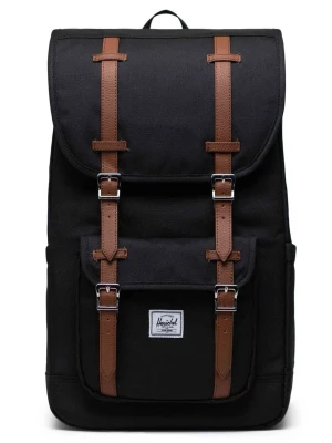 Svart ryggsäck från Herschel - Svart ryggsäck från Herschel med bruna remmar och silverfärgade spännen. Nypris 1400 kr