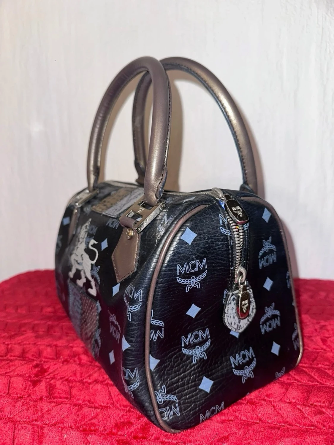 Vintage hand bag with details - 2