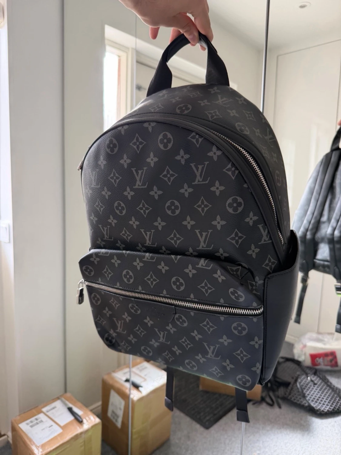 lLV Black backpack