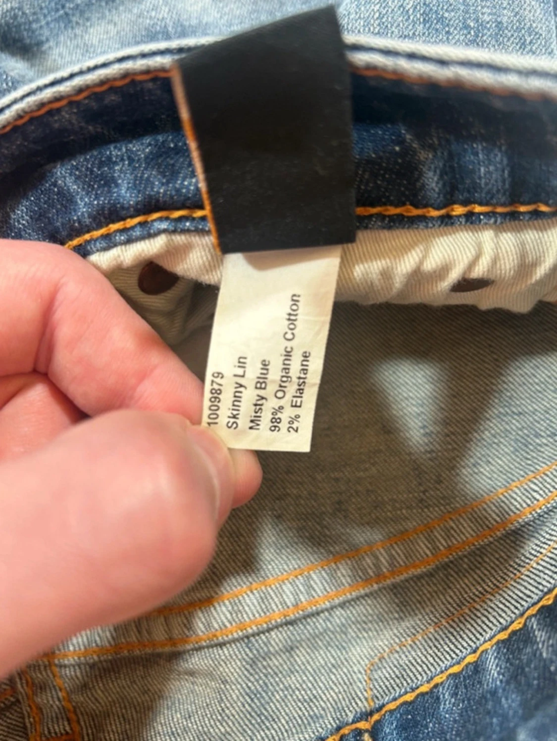 Blå Spodnie Skinny Lin Nudie Jeans - 4