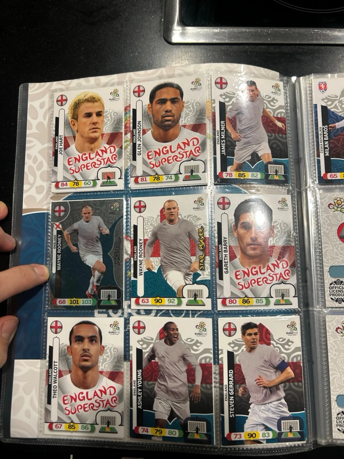 Samling Panini EM 2012 fotbollskort - 1