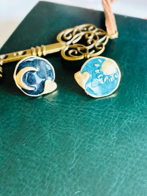 Earrings stainless steel  - Earrings in stainless steel, unknown brand. New!